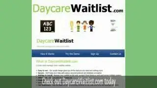 Daycare Waitlist Software - Manage your Daycare Waiting List