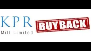 KPR Mill Buyback 2022 in Tamil தமிழில்  #TraderRaghunath #KPRmills #Nifty #buyback
