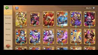 Castle Clash Working on Gear - Combining, Upgrading, Rolling - Part 2