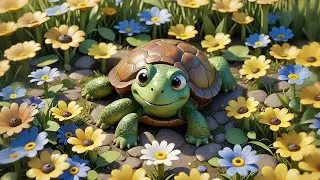 Tina Turtle Rests in Shade | Calm Nature Song for Kids | Nursery Rhymes and Baby Songs