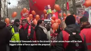 More protests, strikes against French pension plan