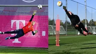 Manuel Neuer e Outros ll TREINO DA INCRÍVEL ESCOLA ALEMÃ DE GOLEIROS