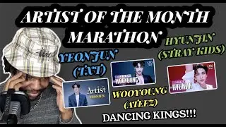 4TH GEN STARS!! | AOTM PERFORMANCES - TXT YEONJUN, ATEEZ WOOYOUNG, STRAY KIDS HYUNJIN (REACTION)