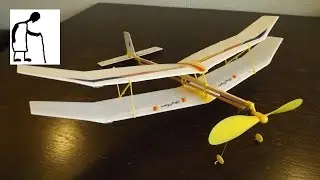 Let's assemble a rubber band powered plane kit