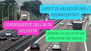 التعريف رقم 10 و11 و  12  من الدرس 11Pericoli nella circolazione. Velocità: regolazione e limiti