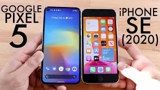 Google Pixel 5 Vs iPhone SE (2020)! (Comparison) (Review)