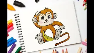 How to Draw a MONKEY Anime in just 5 MIN | Easy Drawing Tutorial for Kids and Beginners