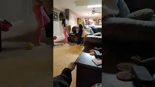 Kids Beating Up Adults w/Pillows On Thanksgiving #shorts #kids #fun #fyp #funny #thanksgiving #short