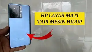 Cara atasi hp layar gelap tapi mesin nyala | hp mati karena kena hujan #waterdamage 