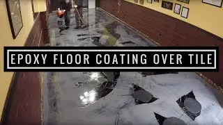 Metallic Epoxy Floor Coating Tutorial Over VCT Tile