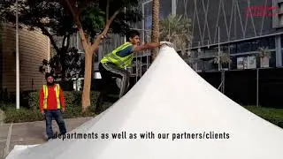 5x5 Tent installation Process by Mahraj Events #mahrajtent #eventsrental #tentsrental