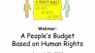 Webinar: A People's Budget Based on Human Rights