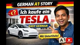 German A1 Listening Practice | Buying a Tesla | Easy German Story