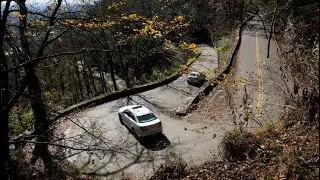 The drive up the W road on signal mountain