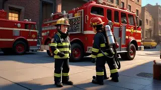 Firetruck Siren Goes Whoooo | Emergency Vehicle Song | Fun Nursery Rhymes and Learning Songs