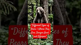 &ldquo;Different Types of Bears | Where They Live, Danger Level, and Lifespan&rdquo;