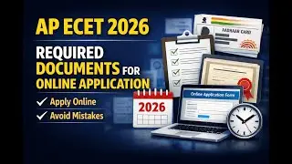 AP ECET 2026 ONLINE APPLICATION PROCESS | AP ECET 2026 APPLICATION Requried Documents