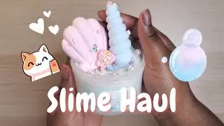$100 PEACHYBBIES SLIME SHOP HAUL | SLIME REVIEW & ASMR