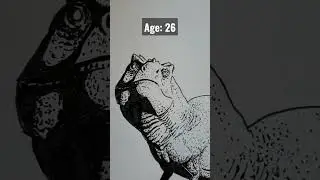 Evolution of my T-Rex Drawing