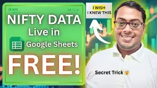 Get Live Nifty Intraday Data FREE Using This Google Sheets Trick