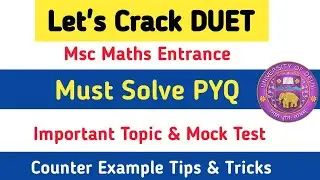 Let's Crack DU Entrance EXAM 2021| DUET MOCK TEST ||Must Solve PYQ Prepration Strategy||DUET 2021
