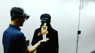 Uncle meets Hologram Niece via Hololens Shared Mixed Reality Experience