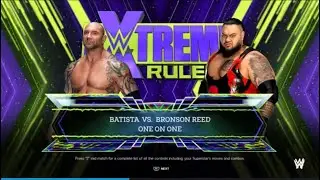 Batista vs Bronson Reed WWE Full Match 2025 WWE2K24