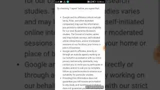 Earn money with Google user research part 1