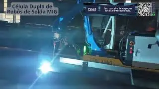 C&eacute;lula Dupla de Rob&ocirc;s de Solda MIG.  #welding #robotwelding