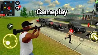 Gangster grand crime city gameplay with rpg and machine gun video by Gamerz syz 🔥