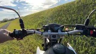 Yamaha Serow 250 FI Off-Road Ride | Unpaved Riverside Trail in Japan