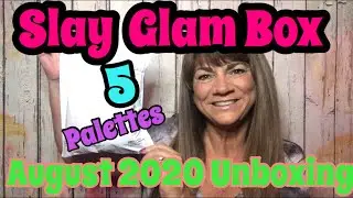 Slay Glam Box August 2020 Unboxing 5 Palettes only $24!!!!
