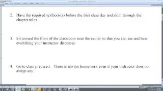 How to Make the Grade in Your College Mathematics Course