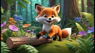 Little Foxes Go Swish Swish Swish | English Nursery Rhyme | Kids Songs | Baby Music