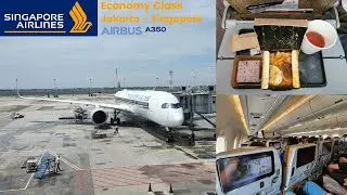 Delicious Laksa on the Sky! I Singapore Airlines Economy Class I Jakarta-Singapore I Airbus A350-900
