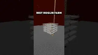 Best Hoglin Farm In Minecraft! #minecraft #survival #minecraftfarms