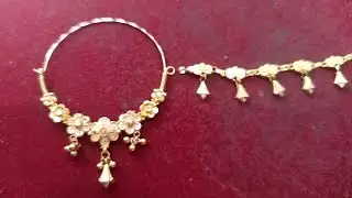 Latest 18 Carat gold Nathiya design with price| 18k Gold nathiya design #trending #jewellery 