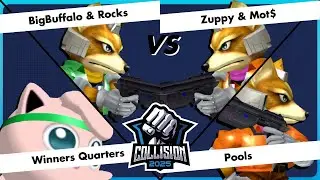 Collision 2025 - BigBuffalo / Rocks vs Zuppy / Mot$ - Pools - Winners Quarters - SSBM Doubles