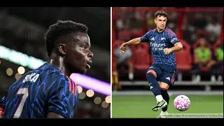 saka goal vs AC Milan preseason