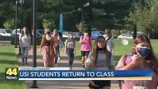 University of Southern Indiana Students Return to Class
