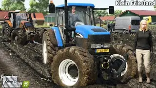 Spreading Manure in Extreme Weather Conditions With Valtra S 380│Klein Friesland│FS 25│Timelapse10