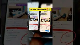 IPHONE VS ANDROID 🫨☠️ #scamalert #androidvsiphone #iphone #scam #fraud #roombooking #thirupathi