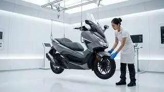 HONDA FORZA 350 修理復元 | 損傷マキシスクーター再構築