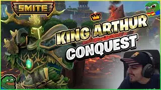 KING ARTHUR, PRIMERA RANKED CONQUEST EN LA SEASON 9 | Julio | Smite Ranked Conquest 👑