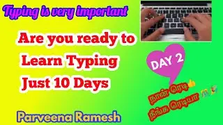 Learn English Typing in 10 Days - Day 2 | Free Typing Lessons In Tamil | Velocity Minds