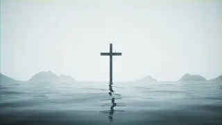 Aesthetic Misty Cross on Water | 1 Hour 4K Loop for Prayer & Meditation