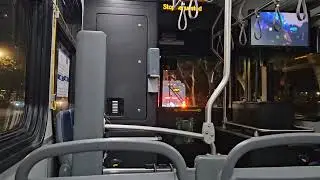 Riding the ART BYD bus back to the hotel from Disneyland. Anaheim California 10/29/23