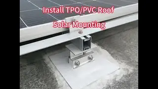 Do you know how to Install TPO/PVC Roof Solar Mounting? #solarenergy  #solarpv #renewableenergy