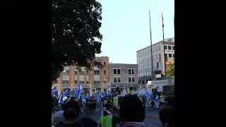 PRO-PALESTINE PROTESTERS FACE OFF WITH COUNTER-PROTESTERS