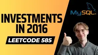 585. Investments in 2016 - LeetCode SQL Solution